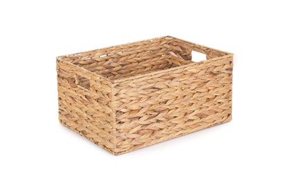 LARGE WATER HYACINTH RECTANGULAR STORAGE BASKET