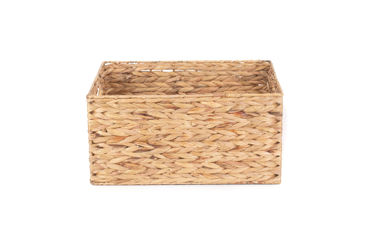 LARGE WATER HYACINTH RECTANGULAR STORAGE BASKET