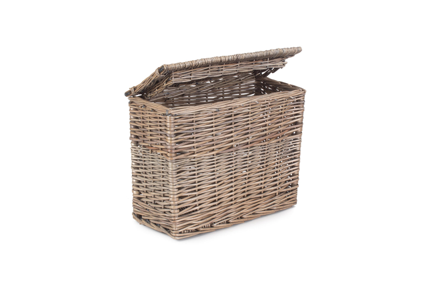 RECTANGULAR TOILET TIDY LIDDED BASKET