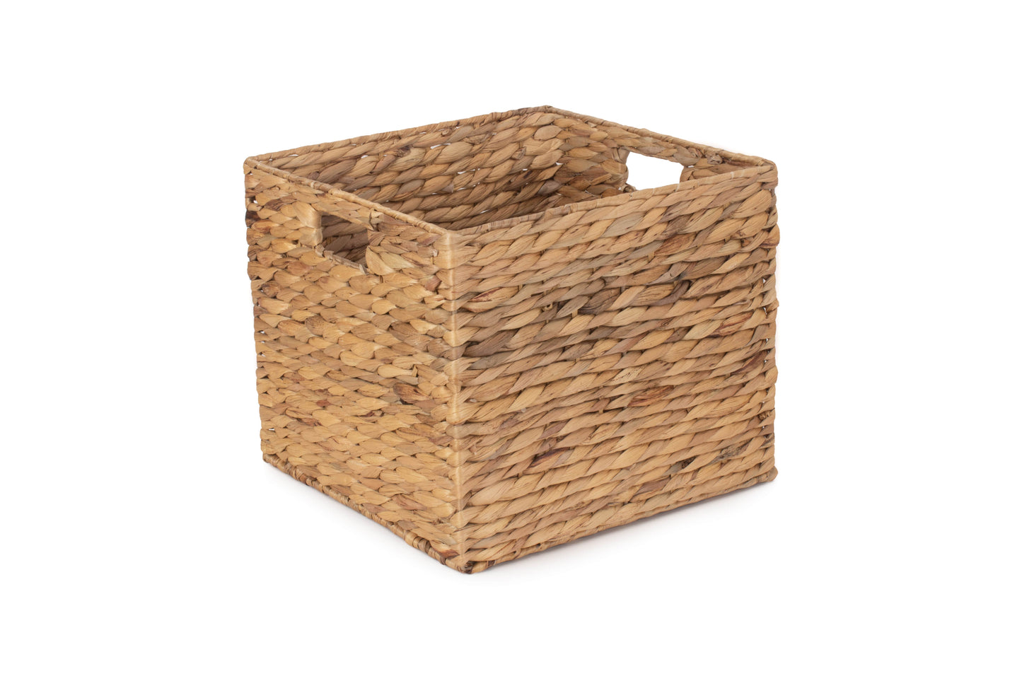 SMALL WATER HYACINTH SQUARE STORAGE BASKET