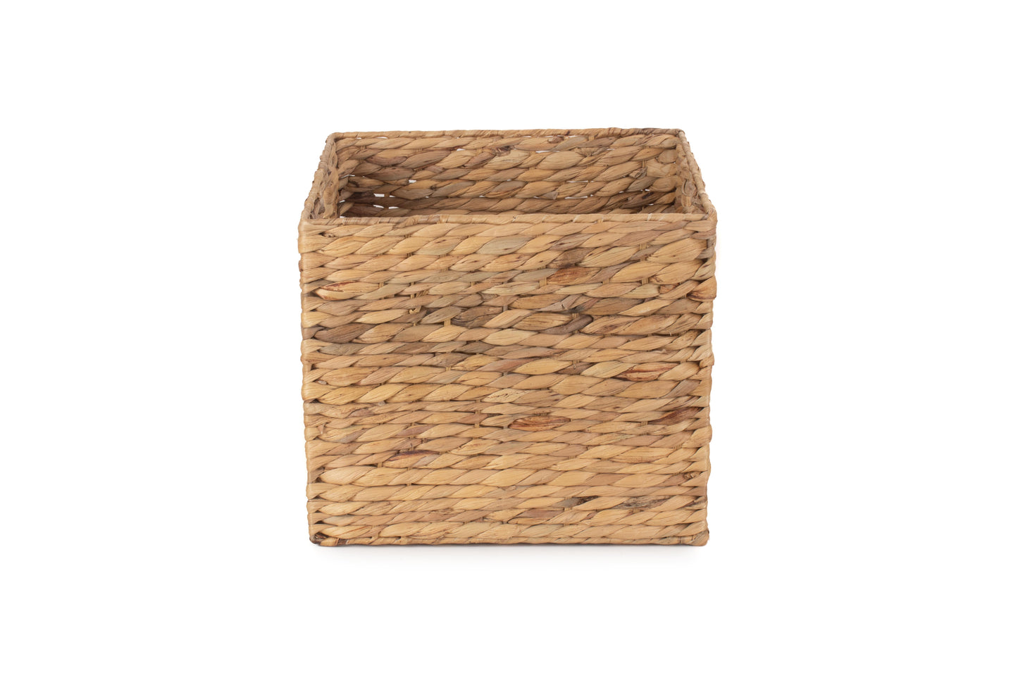 SMALL WATER HYACINTH SQUARE STORAGE BASKET