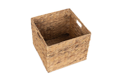 SMALL WATER HYACINTH SQUARE STORAGE BASKET