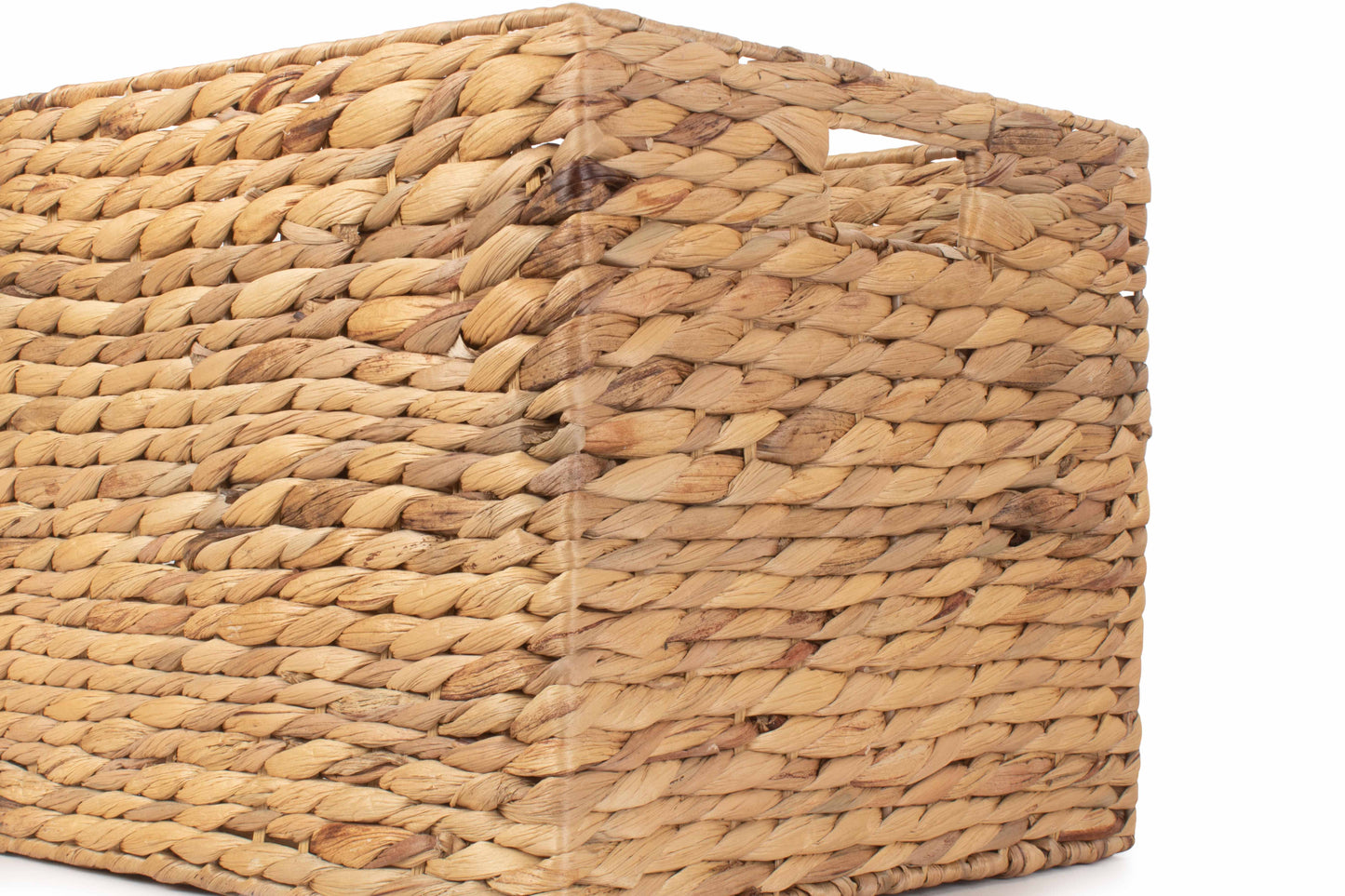 SMALL WATER HYACINTH SQUARE STORAGE BASKET