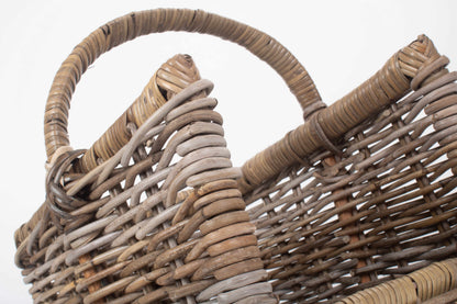 SMALL RATTAN OPEN ENDED LOG BASKET