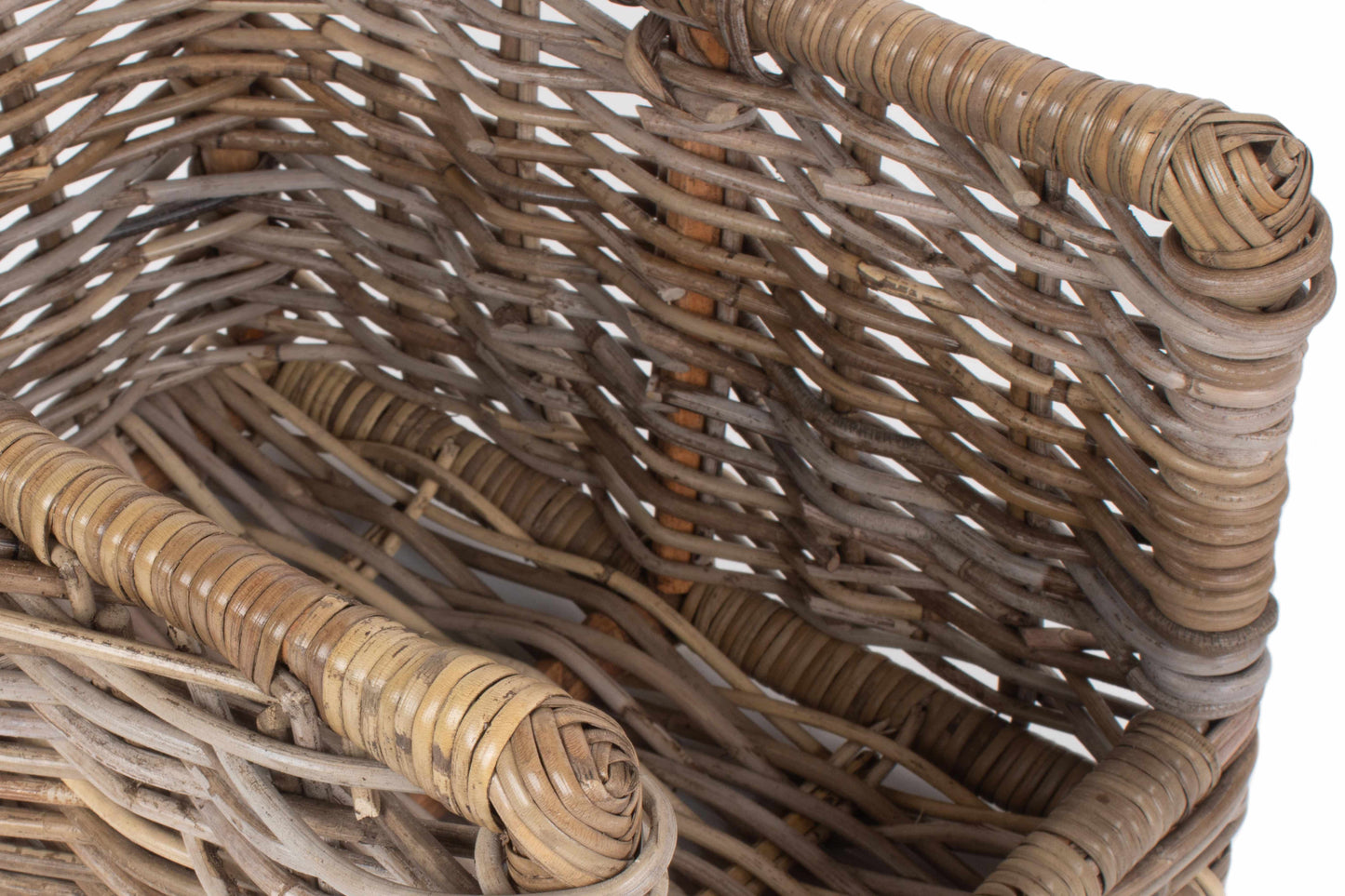 SMALL RATTAN OPEN ENDED LOG BASKET