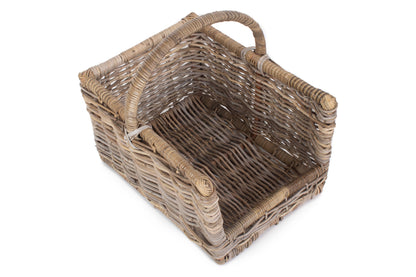 MEDIUM RATTAN OPEN ENDED LOG BASKET