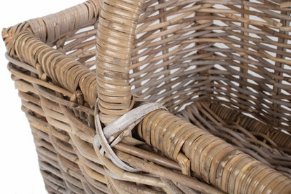 MEDIUM RATTAN OPEN ENDED LOG BASKET