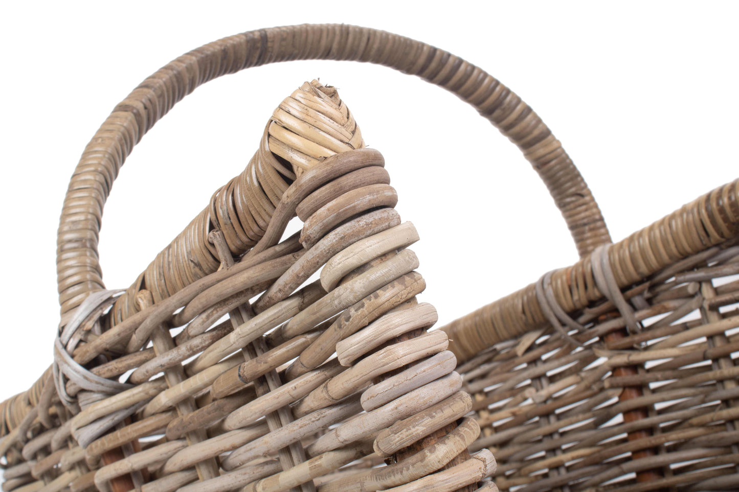 MEDIUM RATTAN OPEN ENDED LOG BASKET