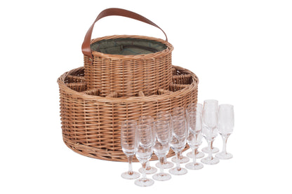 GREEN TWEED CHILLED GARDEN PARTY BASKET