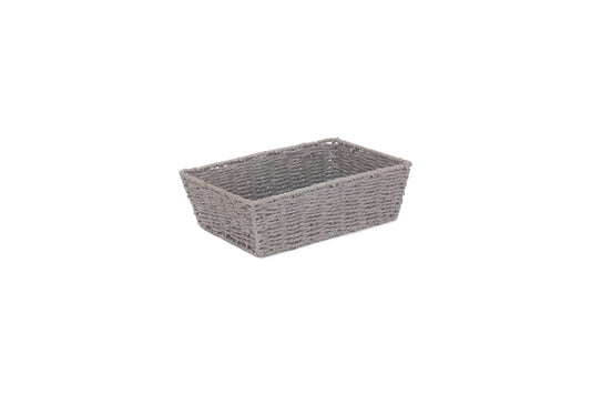 MEDIUM GREY PAPER ROPE TRAY