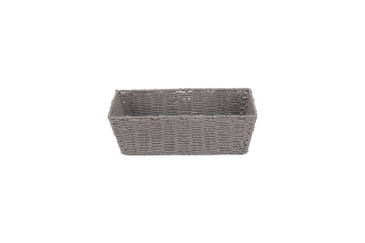 LARGE GREY PAPER ROPE TRAY