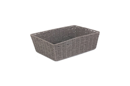 EXTRA LARGE GREY PAPER ROPE TRAY