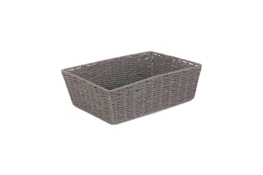 EXTRA LARGE GREY PAPER ROPE TRAY