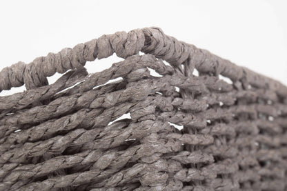 EXTRA LARGE GREY PAPER ROPE TRAY