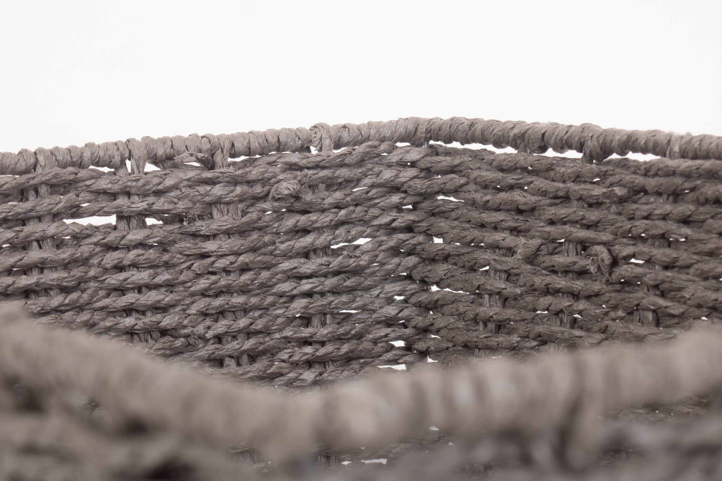 EXTRA LARGE GREY PAPER ROPE TRAY