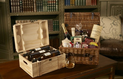 6 BOTTLE WINE CHEST BOX