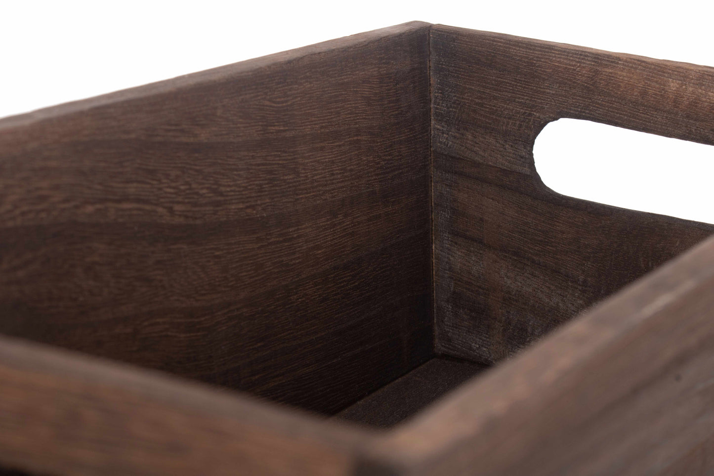 DARK WOODEN PACKING TROUGH