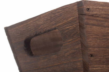 DARK WOODEN PACKING TROUGH