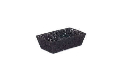 MEDIUM BLACK PAPER ROPE TRAY