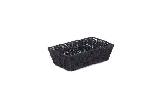 MEDIUM BLACK PAPER ROPE TRAY