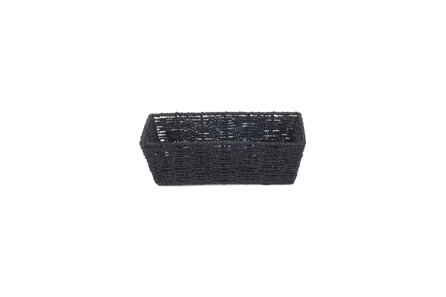 MEDIUM BLACK PAPER ROPE TRAY