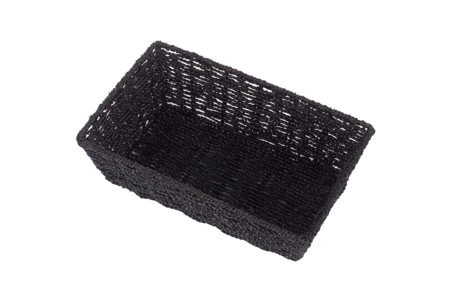 MEDIUM BLACK PAPER ROPE TRAY