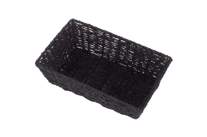 MEDIUM BLACK PAPER ROPE TRAY