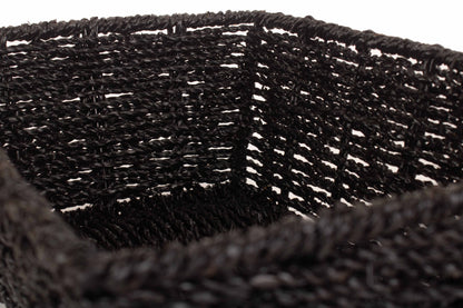 MEDIUM BLACK PAPER ROPE TRAY