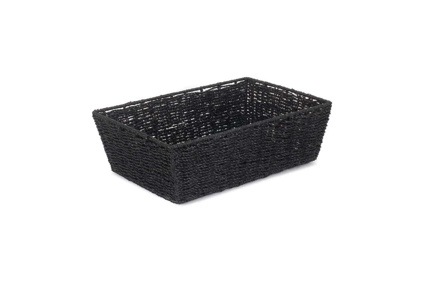 EXTRA LARGE BLACK PAPER ROPE TRAY