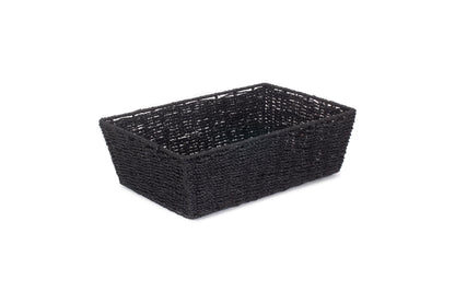 EXTRA LARGE BLACK PAPER ROPE TRAY