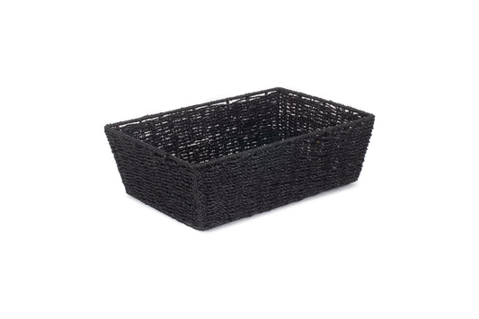 EXTRA LARGE BLACK PAPER ROPE TRAY