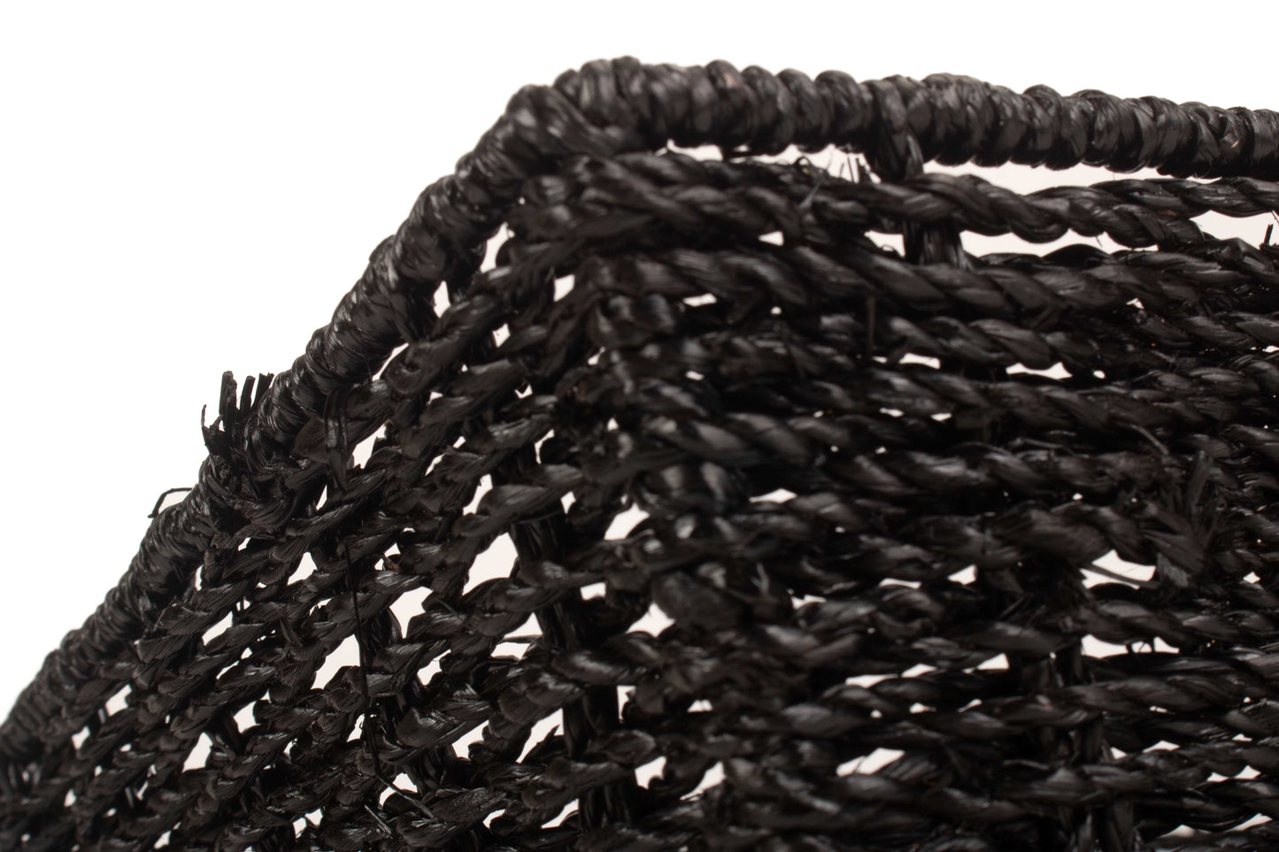 EXTRA LARGE BLACK PAPER ROPE TRAY