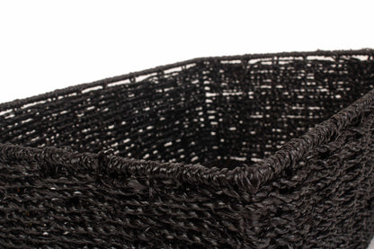 EXTRA LARGE BLACK PAPER ROPE TRAY