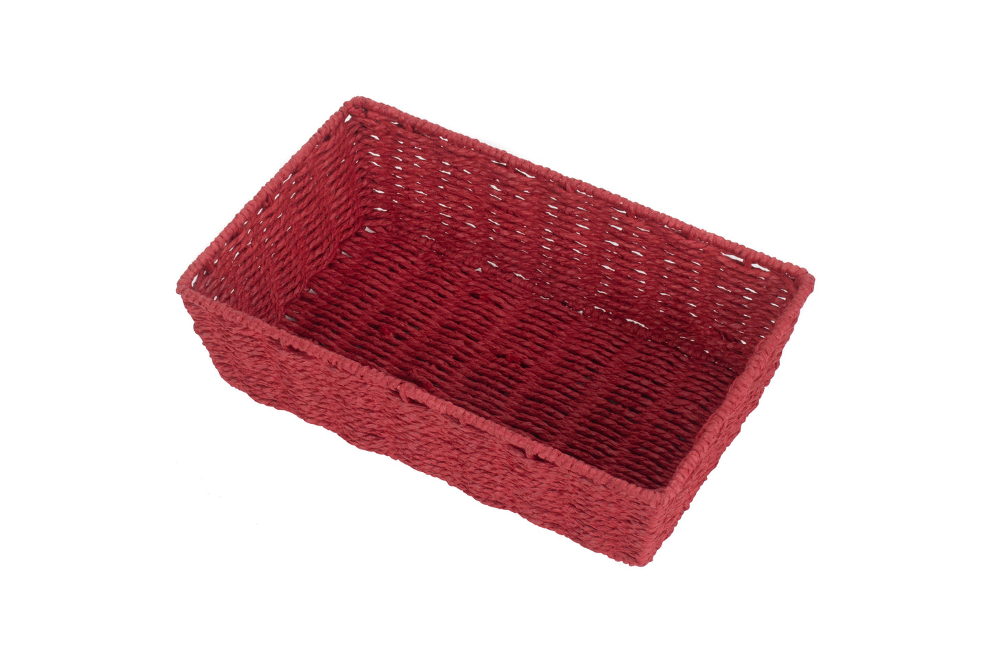 MEDIUM RED PAPER ROPE TRAY