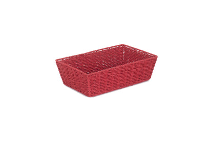 LARGE RED PAPER ROPE TRAY