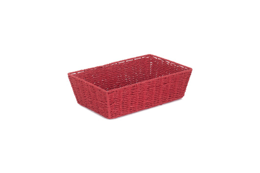 LARGE RED PAPER ROPE TRAY