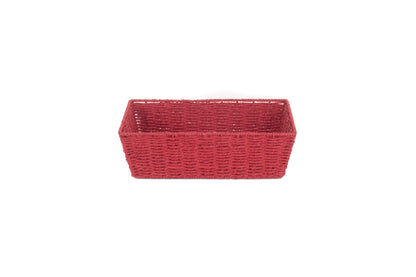 LARGE RED PAPER ROPE TRAY