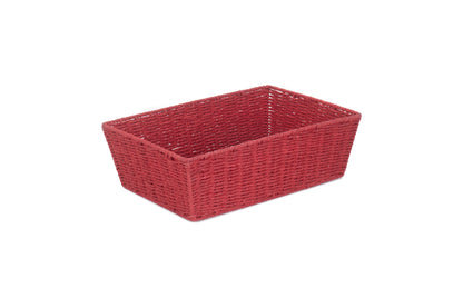 EXTRA LARGE RED PAPER ROPE TRAY