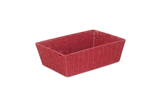 EXTRA LARGE RED PAPER ROPE TRAY