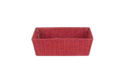 EXTRA LARGE RED PAPER ROPE TRAY