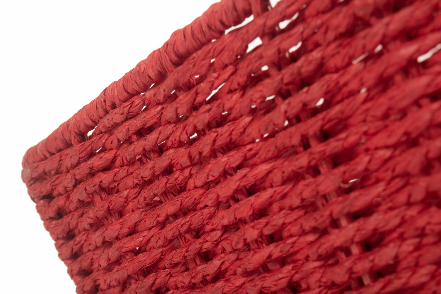 EXTRA LARGE RED PAPER ROPE TRAY