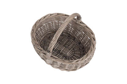 SMALL ANTIQUE WASH BATHROOM SHOPPER - UNLINED