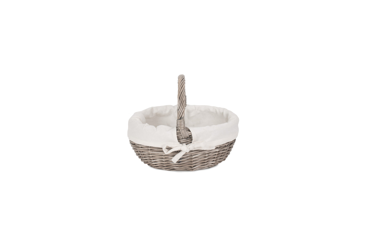 SMALL ANTIQUE WASH BATHROOM SHOPPER - LINED