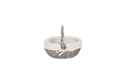 SMALL ANTIQUE WASH BATHROOM SHOPPER - LINED