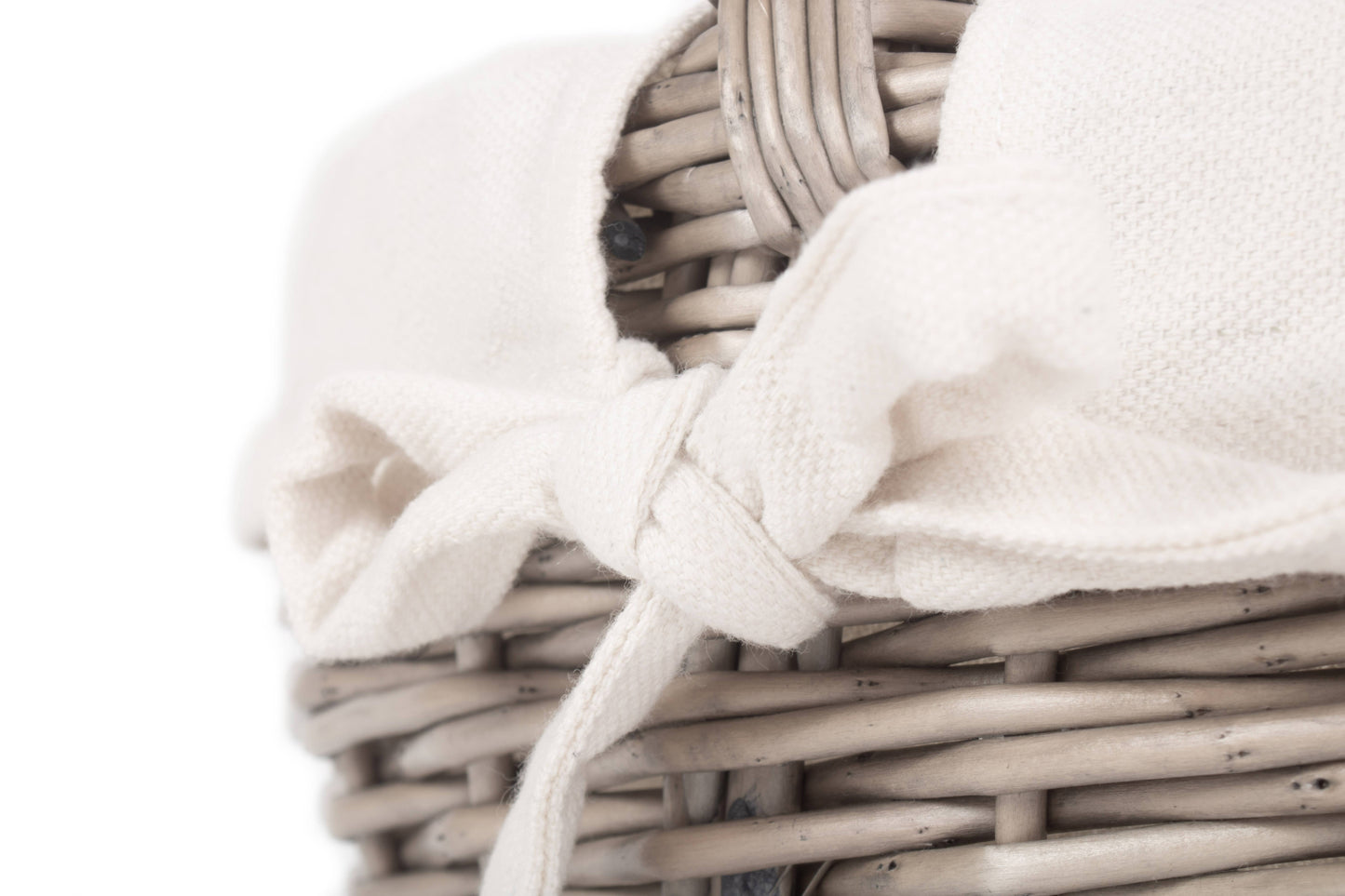 SMALL ANTIQUE WASH BATHROOM SHOPPER - LINED