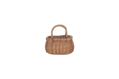 CHILD'S LIGHT STEAMED SWING HANDLED CORACLE SHOPPER