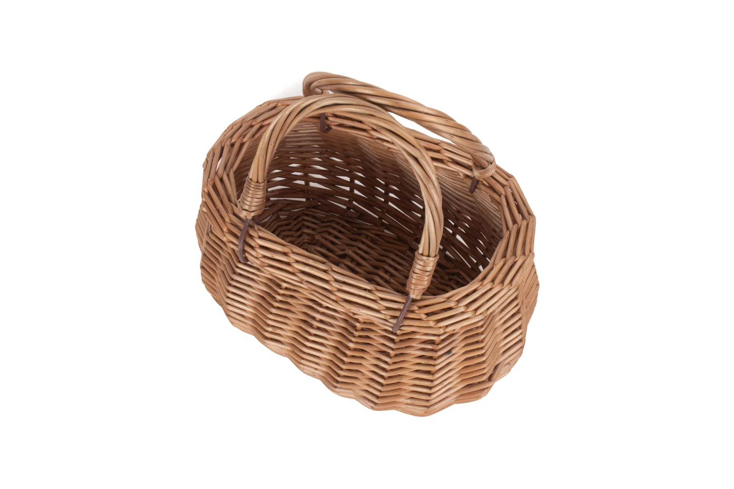 CHILD'S LIGHT STEAMED SWING HANDLED CORACLE SHOPPER