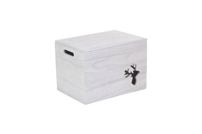 REINDEER CUT-OUT WOODEN BOX