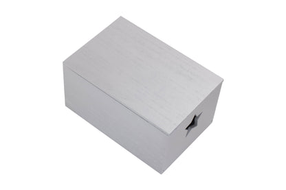 SILVER STAR CUT-OUT WOODEN BOX