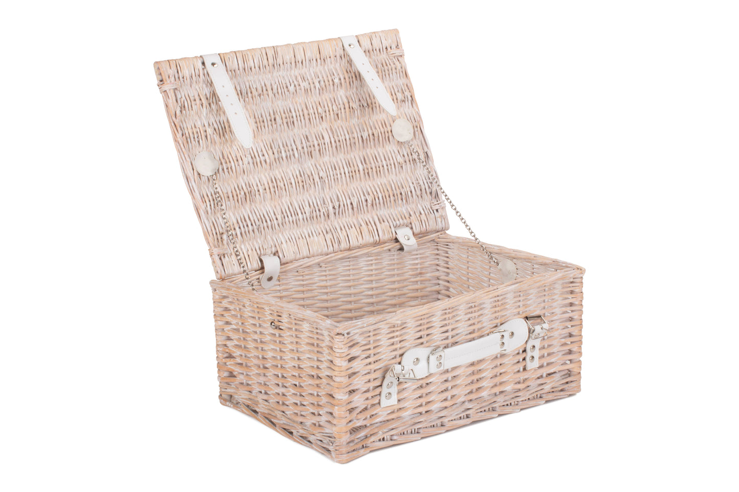 16" WHITE HAMPER